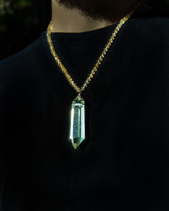 Yellow Sapphire & Citrine Gemstone Necklace