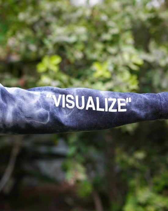 Load image into Gallery viewer, Vybe &amp;quot;VISUALIZE&amp;quot; cloud storm hoodie
